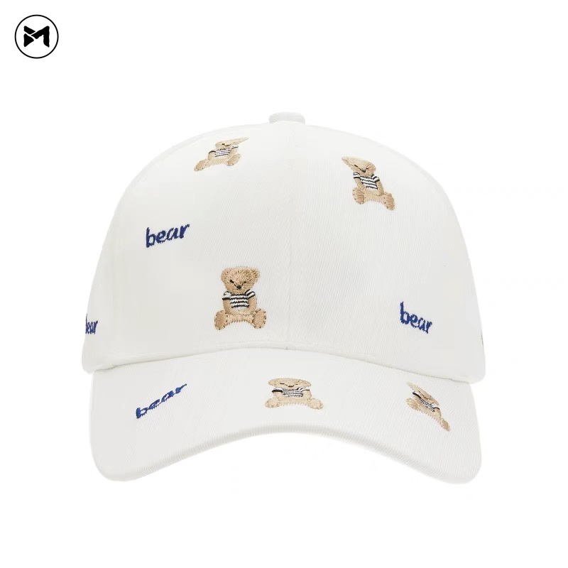 Mũ Lưỡi Trai Chống Nắng Thể Thao UNISEX Cứng Thêu Hình Chú Gấu Joker Phong Cách UNISEX