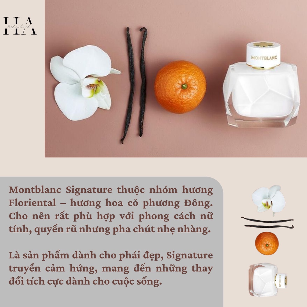 Nước Hoa Nữ 𝗠𝗼𝗻𝘁𝗯𝗹𝗮𝗻𝗰 𝗦𝗶𝗴𝗻𝗮𝘁𝘂𝗿𝗲 Hương Phấn
