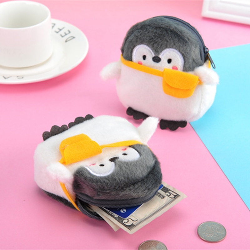 Tmdbyx Ví Đựng Tiền Xu Mini Hình Chim Cánh Cụt Nhồi Bông Mềm Mại Đáng Yêu Thích Hợp Làm Quà Tặng Valentine