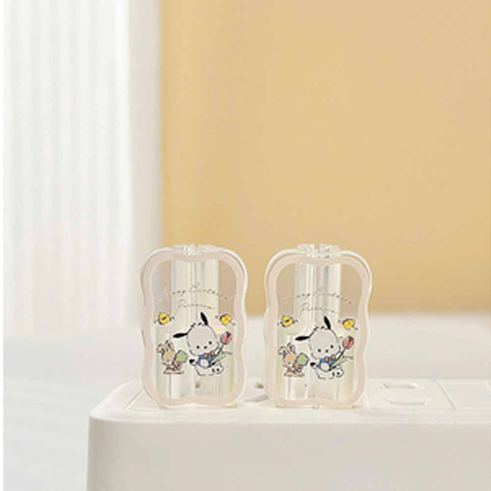 Ốp Điện Thoại Mềm Trong Suốt In Họa Tiết Pochacco Dễ Thương Kèm Dây Cáp 1.6m Cho Iphone 18 / 20W