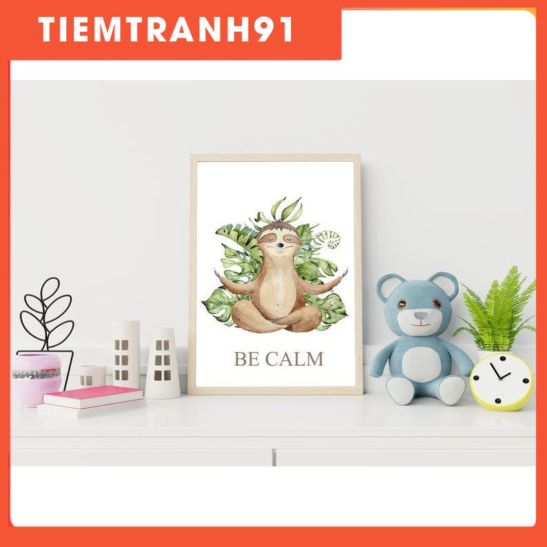 Tranh treo tường | Tranh cho bé-Sloth Printable Wall Art, Nursery Print, Baby Sloth Wall Art 28 , tr