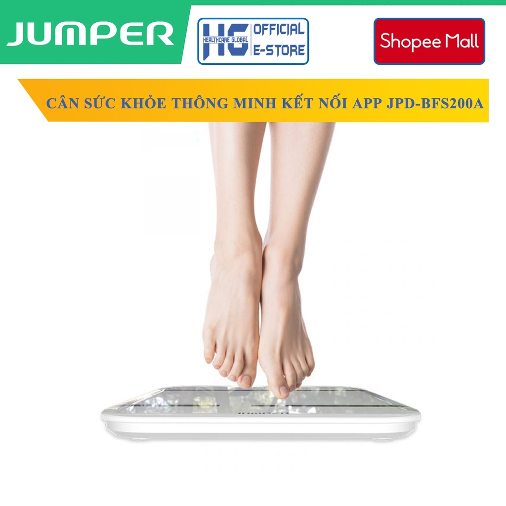 Cân Điện Tử Phân Tích Sức Khoẻ Thông Minh Jumper JPD-BFS200A | Kết Nối APP , Phân Tích 14 Chỉ Số Cơ Thể