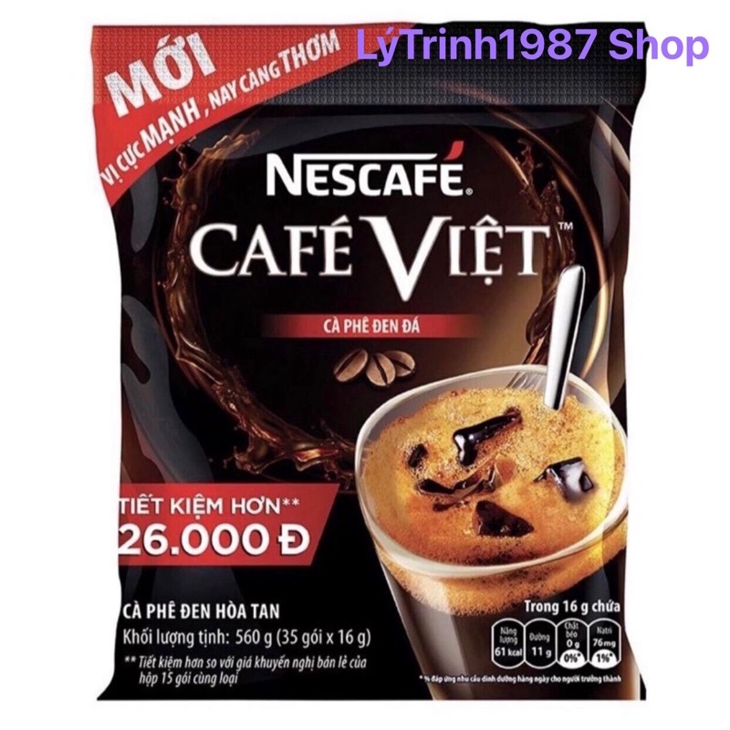 Cà phê Việt đen đá - Bịch 35gói + Thêm 3gói ( bịch 38gói )