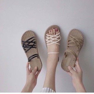 [ ORDER ] SANDAL DÂY THỪNG ĐAN CHÉO ULZZANG
