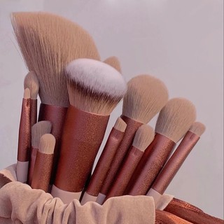 Set 13 cọ trang điểm kabuki lông mềm