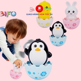 Đồ chơi lật đật trứng dễ thương có âm thanh lục lạc vui nhộn nhiều mẫu cho bé yêu vui chơi an toàn