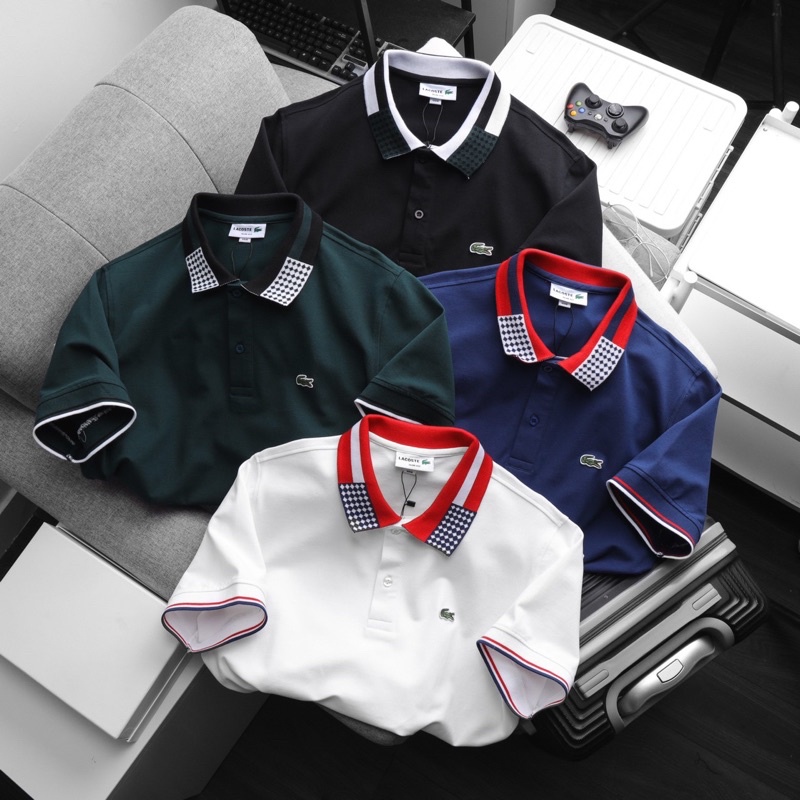 Aó polo lacostee trơn slimfit Made in cambodia