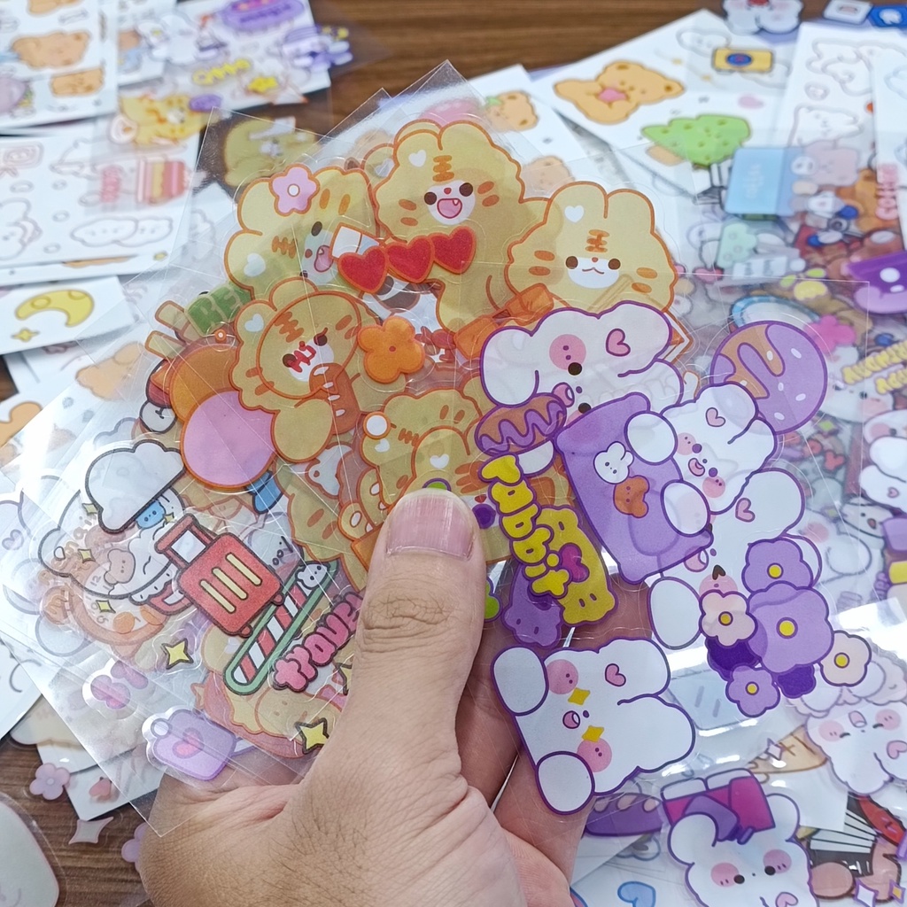 Sticker dễ thương,cute chống nước dán laptop, bình nước, đàn guitar, mũ bảo hiểm, vali.