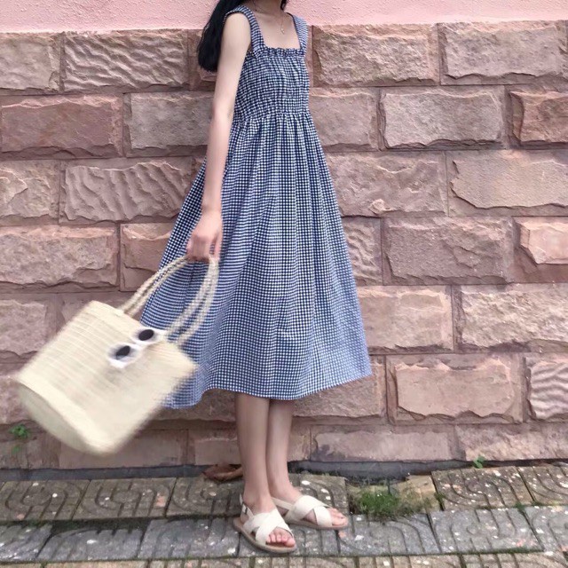 Váy Đôi Bạn Thân Kẻ Caro