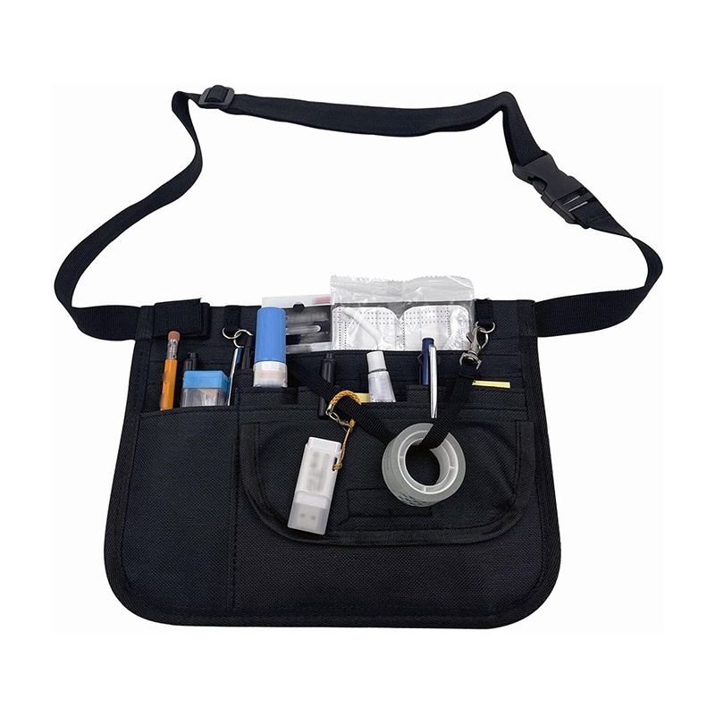Túi Nylon Đựng Dụng Cụ Sơ Cứu Y Tế / Kéo Thắt Lưng Màu Đen Chất Lượng Cao