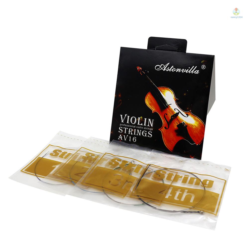 Bộ Dây Đàn Violin Lõi Niken Thông Dụng (E-A-D-G) Bằng Thép Niken Cho Đàn Violin 4 / 4 3 / 4 1 / 2 1 / 4 1 / 8 1 / 8