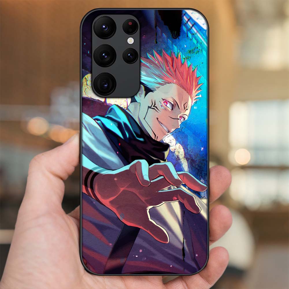 Ốp lưng Samsung S20 Ultra viền đen in hình Sukuna Yuji Jujutsu Kaisen Chú Thuật Hồi Chiến