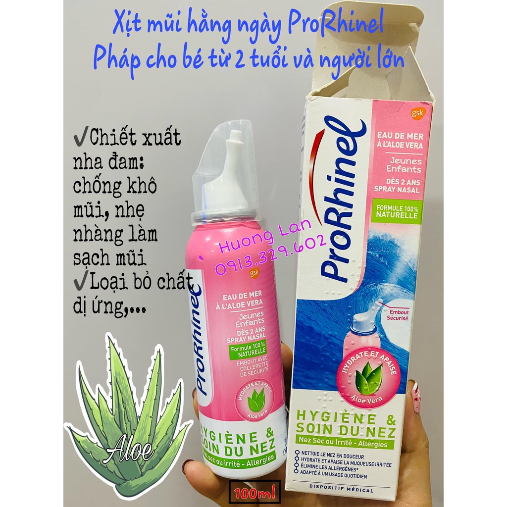 Dụng Cụ Hút Mũi Prorhinel - Xịt Mũi Prorhinel Pháp Cho Bé