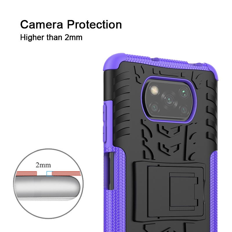 Ốp Điện Thoại Silicon TPU Cứng Chống Sốc Có Giá Đỡ Cho Motorola Moto G30 G31 G40 G41 G50 G51 G60 G71