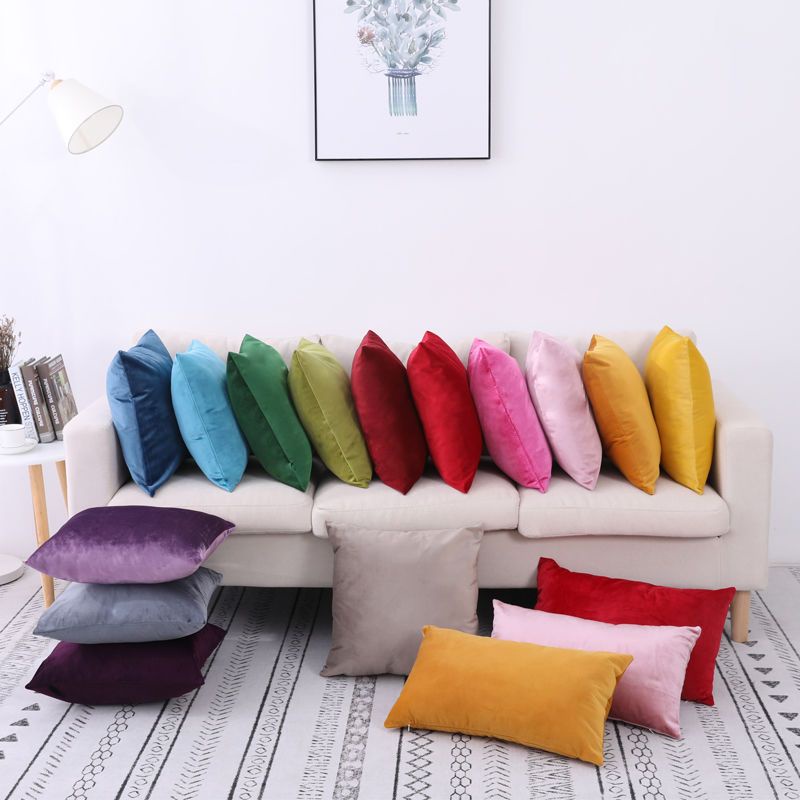Vỏ Gối Tựa Lưng Hình Vuông Hai Mặt Đa Năng Kích Thước 40x40 45x45 50x50