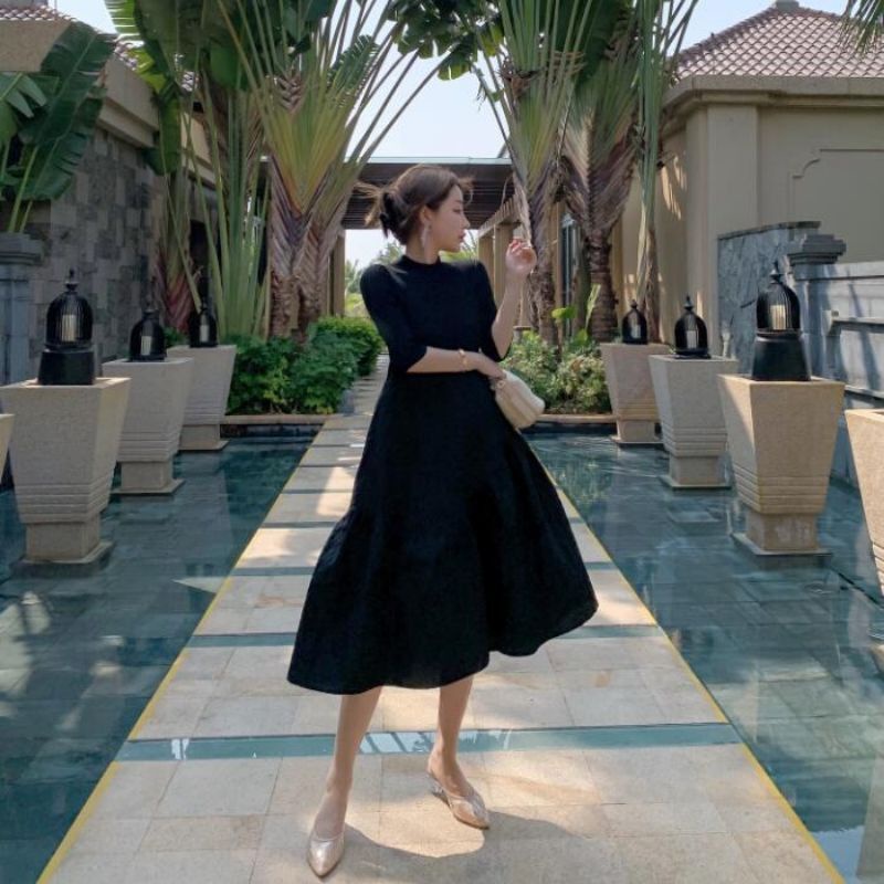 Váy len xòe bồng - Hàng Quảng Châu