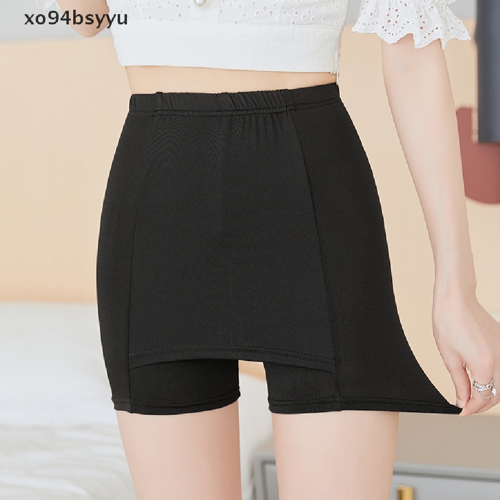 Quần Lót Boxer Vải Lụa Lạnh Mỏng Lưng Cao Ôm Dáng Thời Trang Cho Nữ Xo94Bsyu