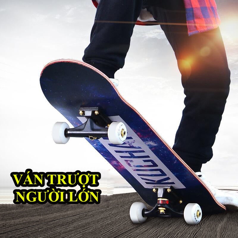 Ván Trượt Skateboard Mặt Nhám, Trượt Ván, Ván Trượt Thể Thao Gỗ Ép 8 Lớp Chắc Chắn tlp1996