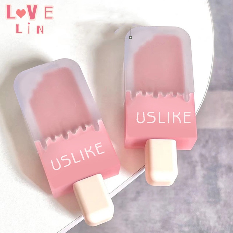 [Lovelin] Son Kem Lì Mềm Mịn Như Nhung Lâu Trôi Cấp Độ Cao Hình Que Kem USLIKE ~