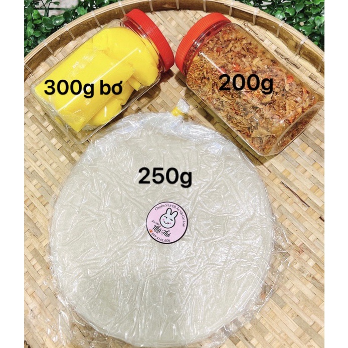 COMBO BTPS hủ bơ 300g  bánh tráng 250g