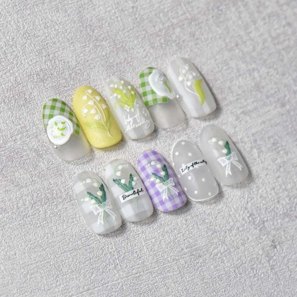 Miếng Dán Trang Trí Móng Tay Họa Tiết Hoạt Hình Dễ Thương