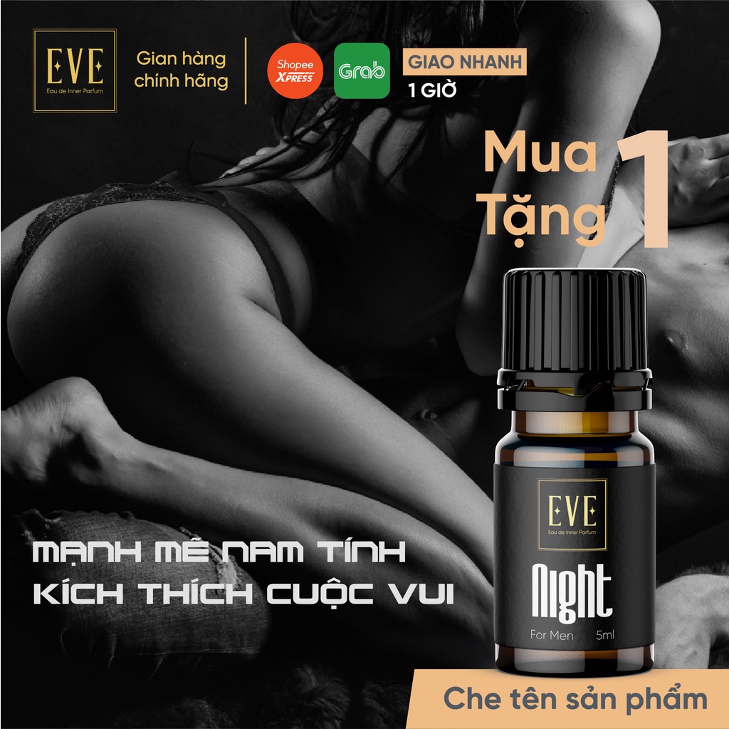 Nước Hoa Vùng Kín Nam NIGHT 5ml Thơm Lâu Kích Thích Quyến Rũ Nam Tính Nước Hoa Vùng Kín Chính Hãng Che Tên Cho Nam Giới