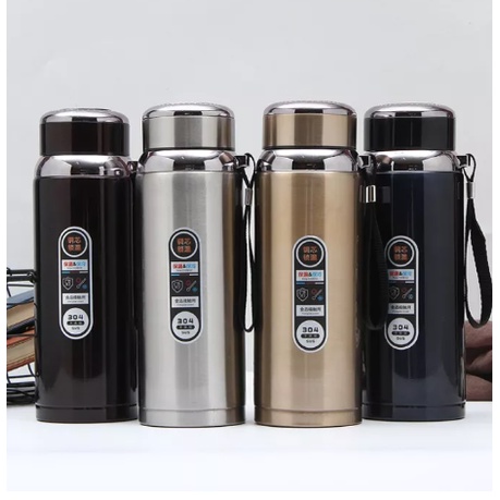 Bình Giữ Nhiệt Học Sinh Inox 304 3 Lớp Dung Tích Lớn Có Nắp Lọc Trà Lõi Thép Chống Gỉ Cao Cấp