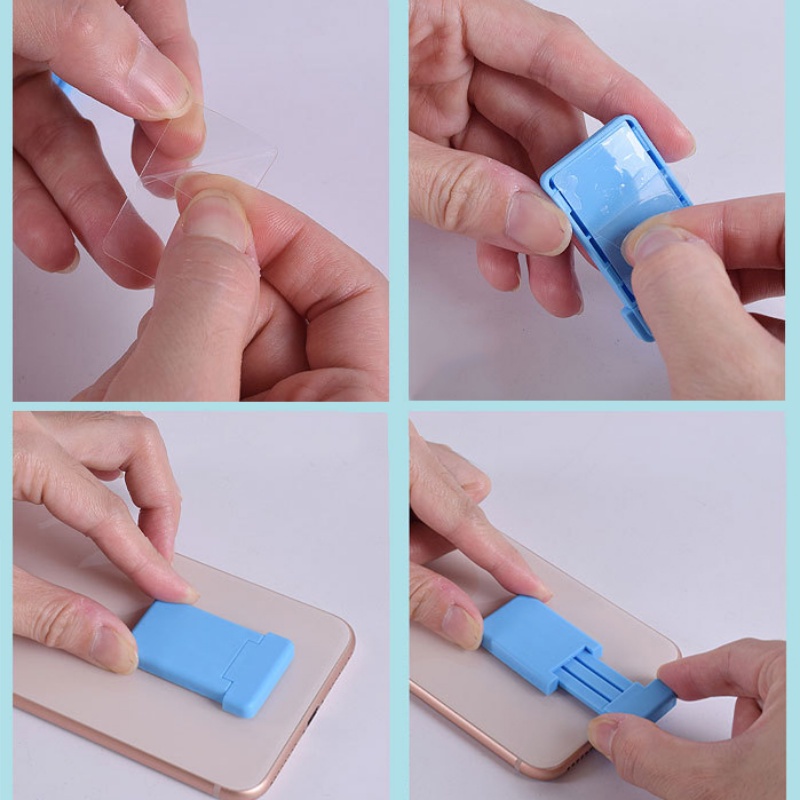 1 Giá Đỡ Điện Thoại Mini Để Bàn Bằng Nhựa Màu Kẹo Ngọt Có Thể Thu Gọn