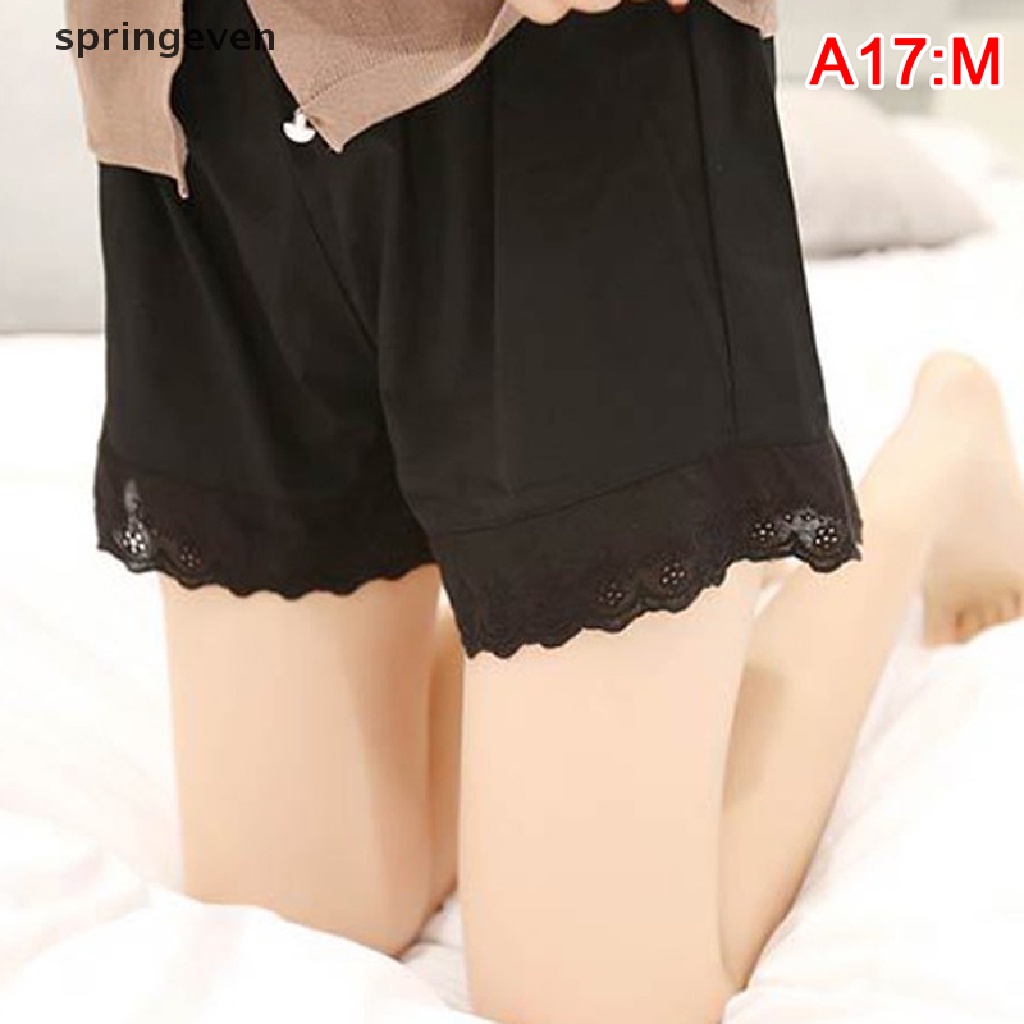 Quần Lót Boxer Cotton Ngắn Mặc Ngoài Trời An Toàn Màu Đen Cho Nữ