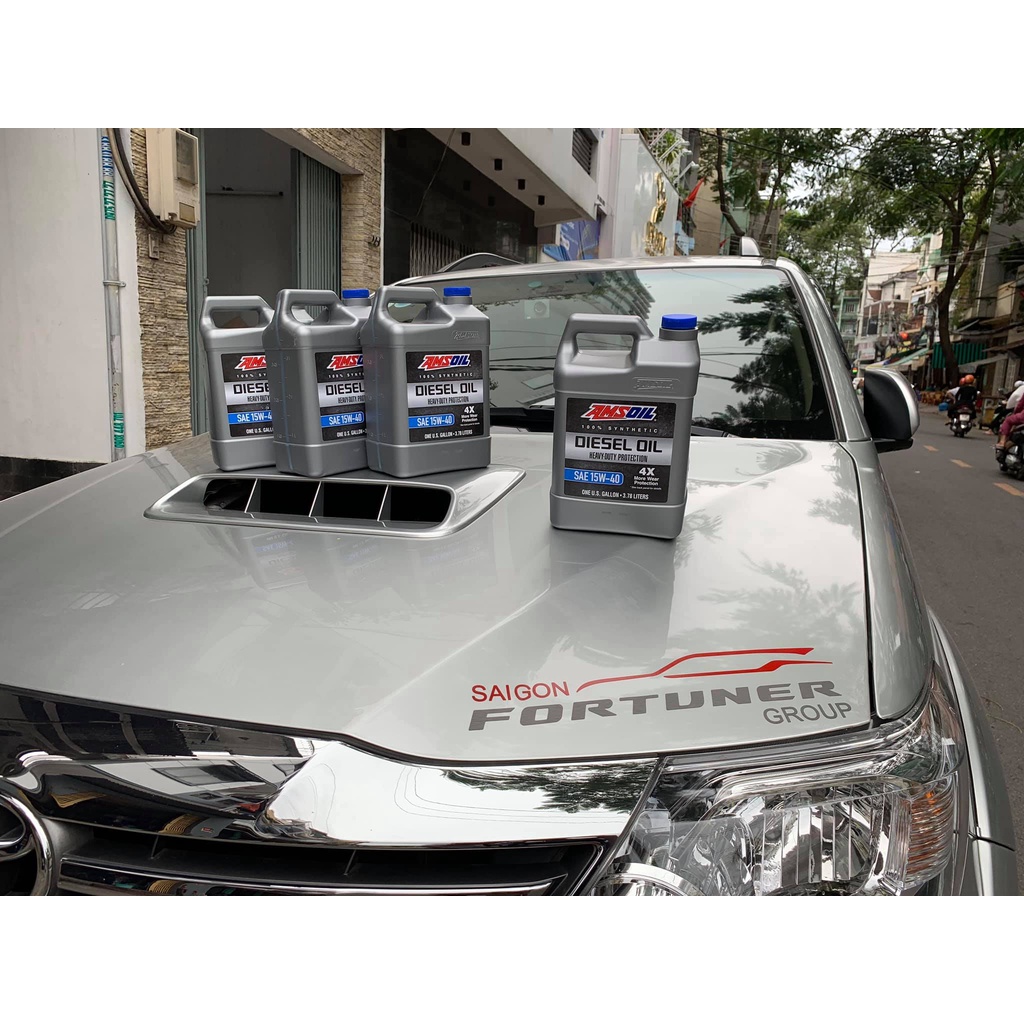 Dầu Nhớt Xe Hơi Amsoil Heavy-Duty Synthetic Động Cơ Diesel 15W-40 3.78L