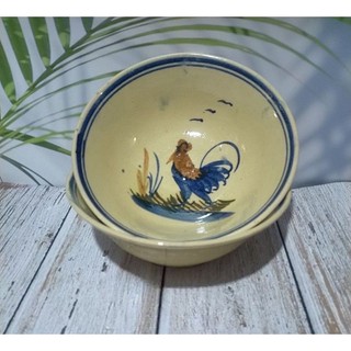Tô tượng gà đường kính 17cm Gốm xưa
