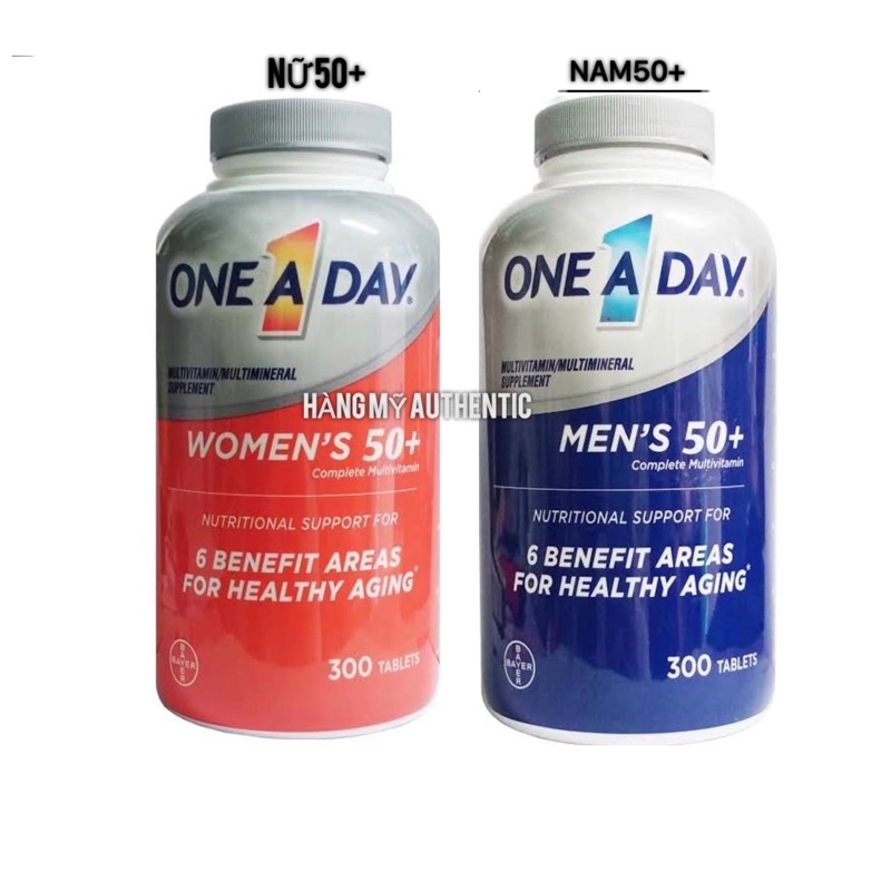 Date/2025 viên Uống One A Day Men 50+Lọ 300 viên