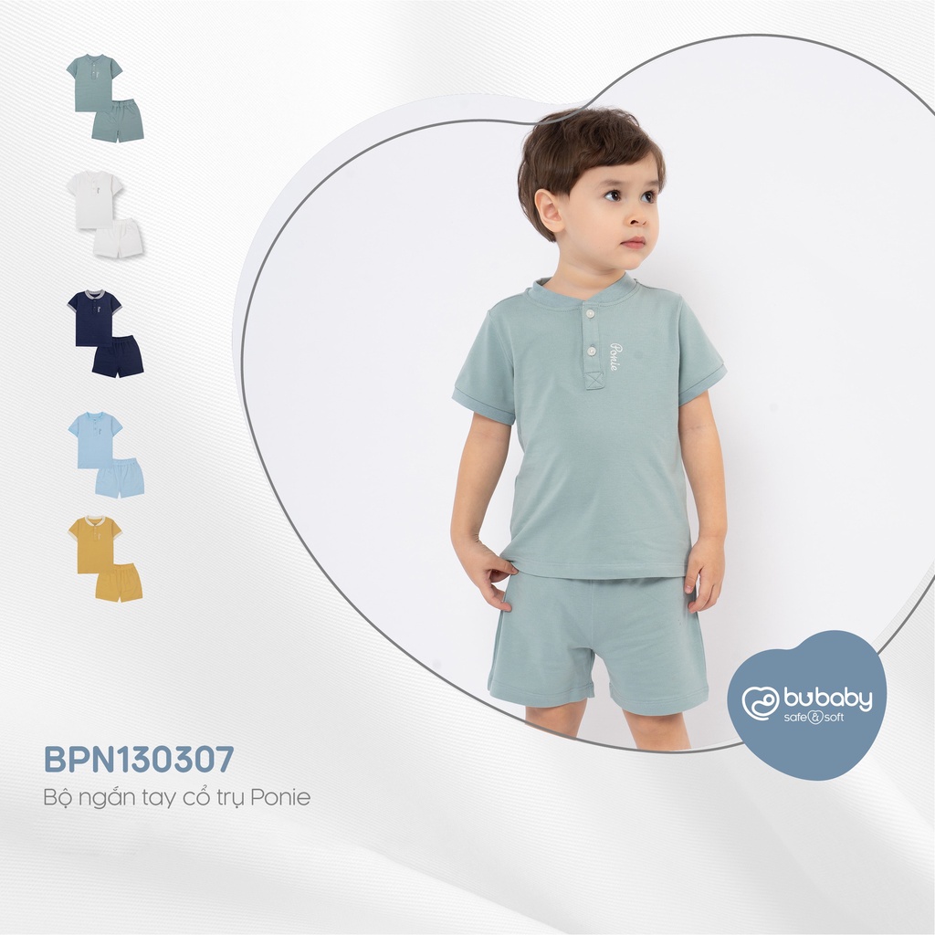 [CHÍNH HÃNG] Bộ cộc tay cổ trụ trẻ em BPN130307 Bu Ponie