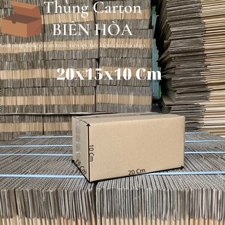 100 Hộp Giấy Carton Kích Thước 20Cmx15Cmx10Cm - Hộp Sóng C Dày, Cứng