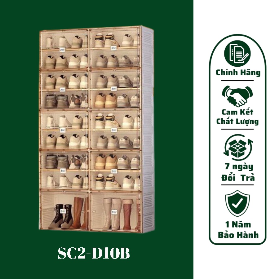 Tủ Để Giày Gấp Gọn Cao Cấp Tiện Lợi Antbox, Hàng Chính Hãng - BH 12 Tháng