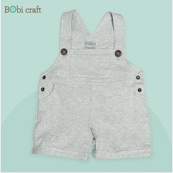 Quần áo trẻ em Bobicraft - Quần yếm bé trai bé gái sọc - Cotton hữu cơ