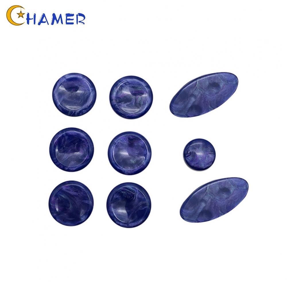 Bộ 9 Nút Bấm Màu Nâu Hình Oval Chuyên Dụng Cho Kèn Saxophone