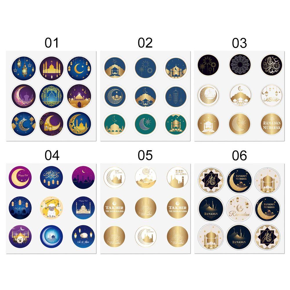 CHOOKEY Set 20 Tấm Sticker Eid Mubarak Dán Trang Trí Mới