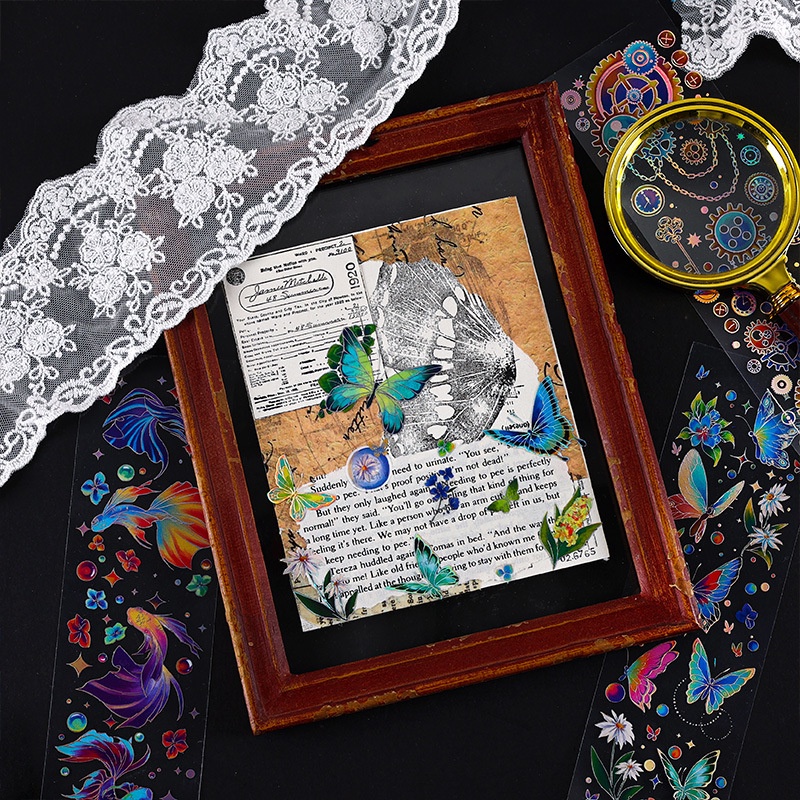 Set 3 Tấm Sticker Dán Trang Trí Phong Cách Vintage