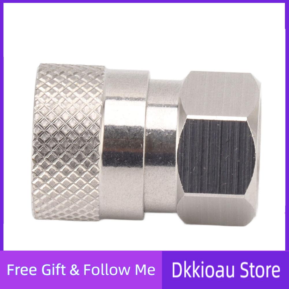 Dkkioau CO2 Refill Connector 304 Stainless Steel Gas Filling Adapter 1/8NPT Female Thread Coupling