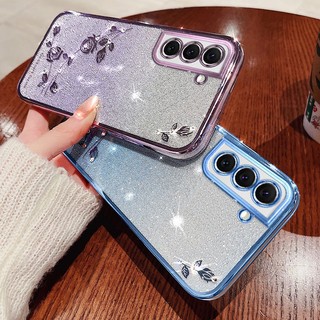 Ốp Điện Thoại Hình Hoa Hồng Đính Đá Lấp Lánh Cho Samsung A53 A13 A52 A23 A33 A73 A54 A34 A52S A14 5G