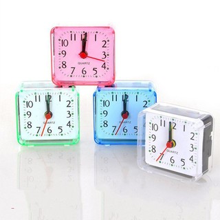 Square Crystal Alarm Clock Watch Alarm Clock Bedside Office Electronic Clock