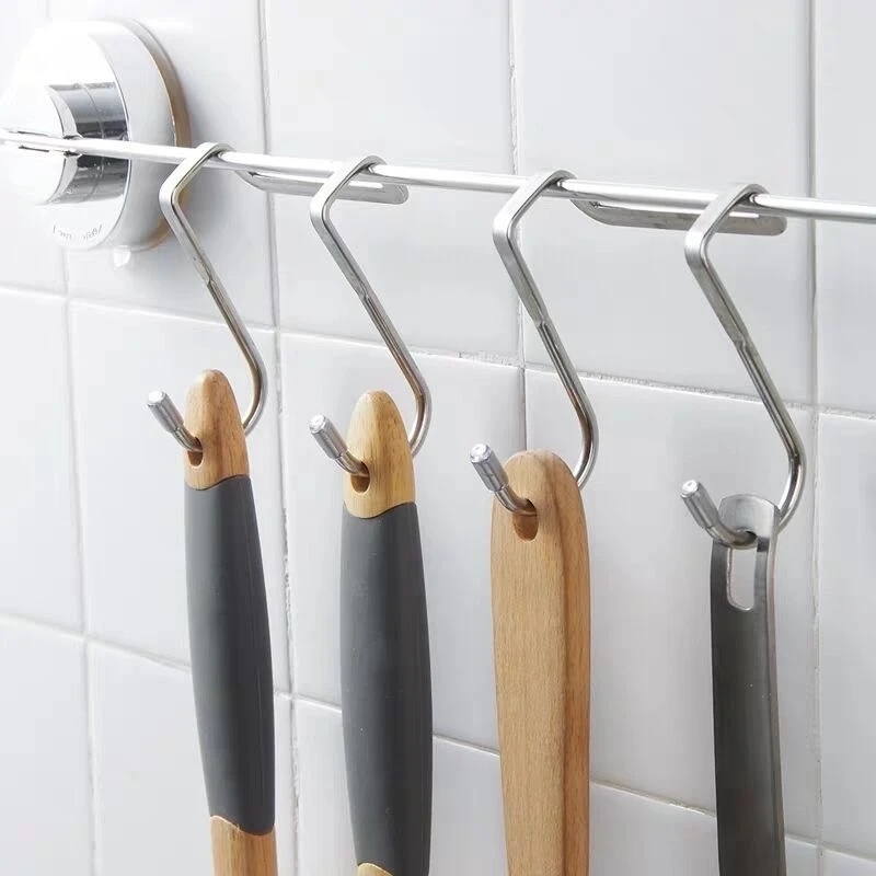 Móc Treo Đồ Dùng Hình Chữ S Bằng Thép Không Gỉ Tiện Dụng Cho Nhà Bếp