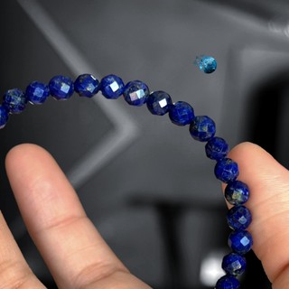 Vòng tay đá l.apis l.azuli cắt giác 4.5mm