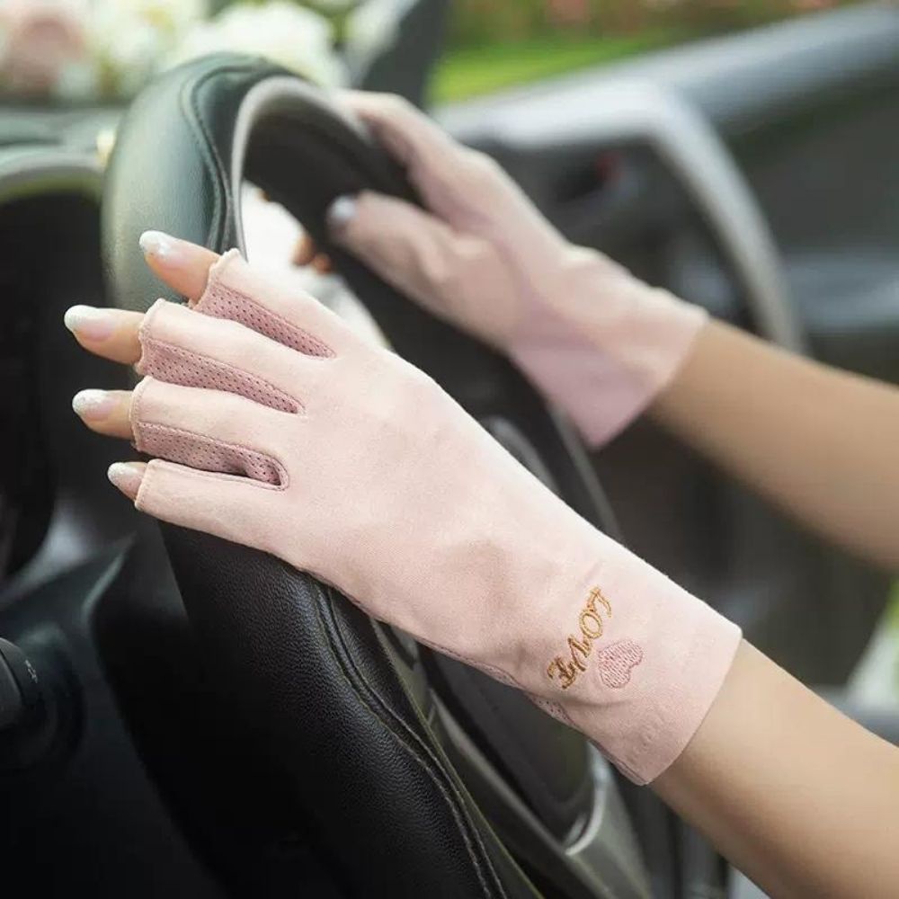 Găng tay làm nail chống tia UV bảo vệ da tay NGHI THẢO