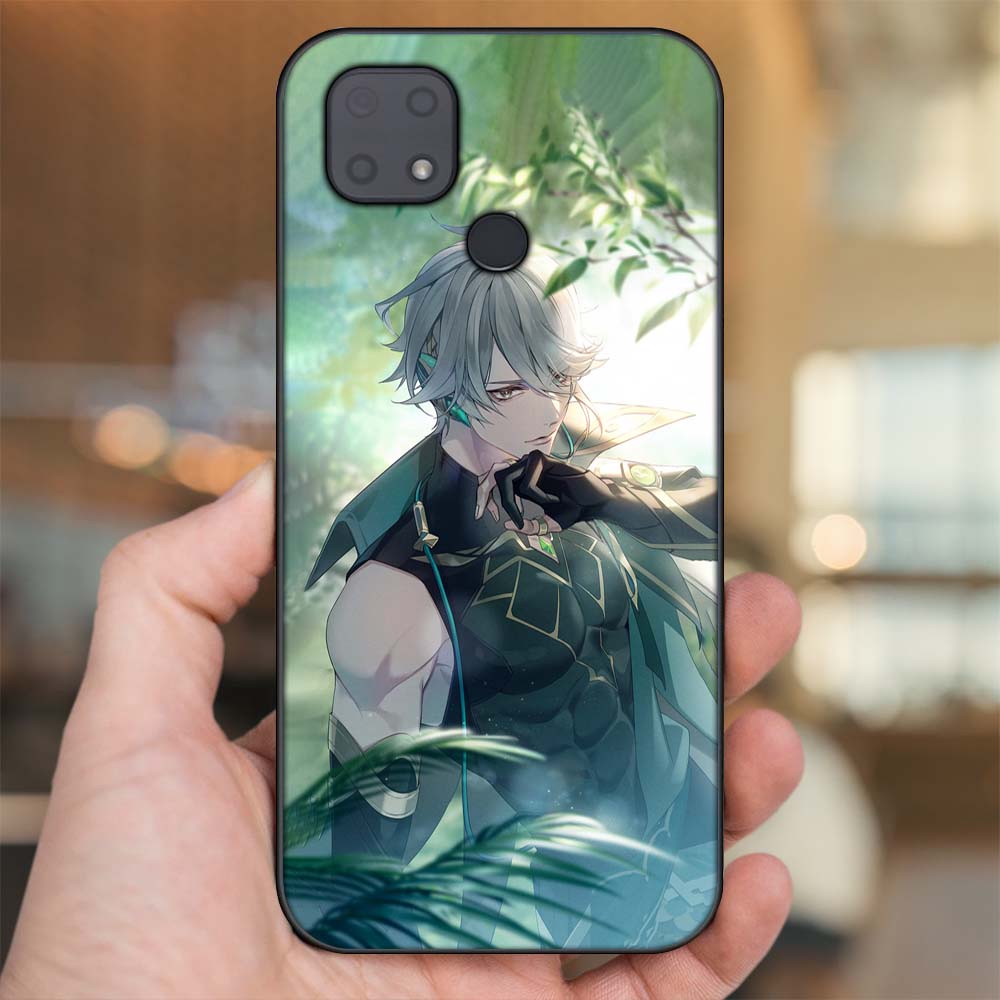 Ốp lưng Xiaomi Redmi 10C viền đen in hình Alhaitham Genshin Impact