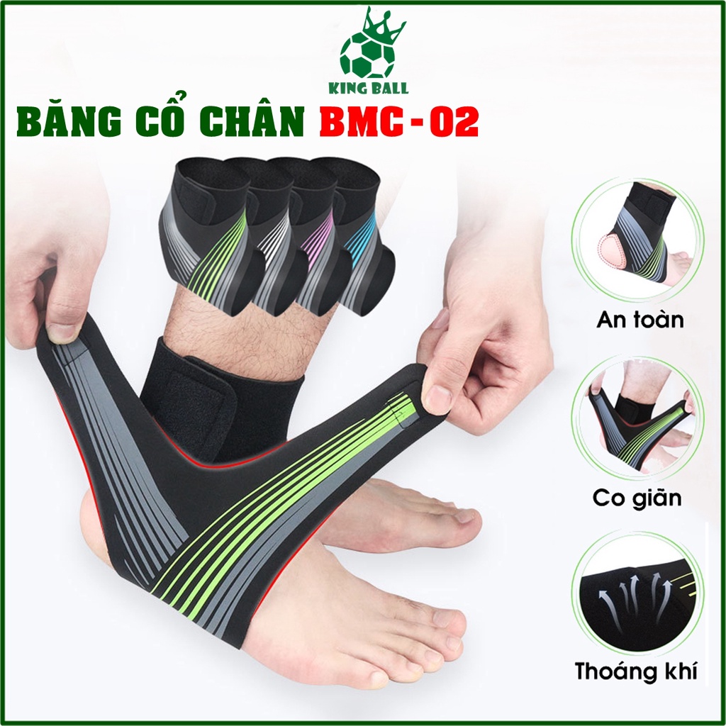 Bảo Vệ Mắt Cá BMC/02 Băng Quấn Cổ Chân Bó Gót Chống Lật Sơ Mi Tránh Lật Cổ Chân Giá Rẻ Chính Hãng Dùng Tập Gym Đá Bóng