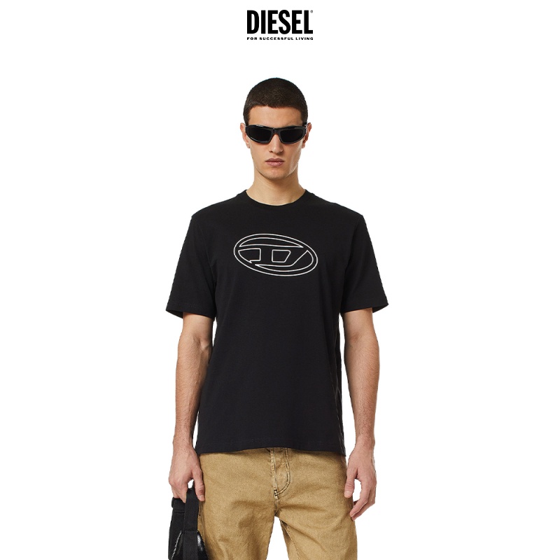 Hàng Mới Về Áo Thun Ngắn Tay Cổ Tròn In LOGO Diesel Thời Trang Xuân Hè Cho Nam