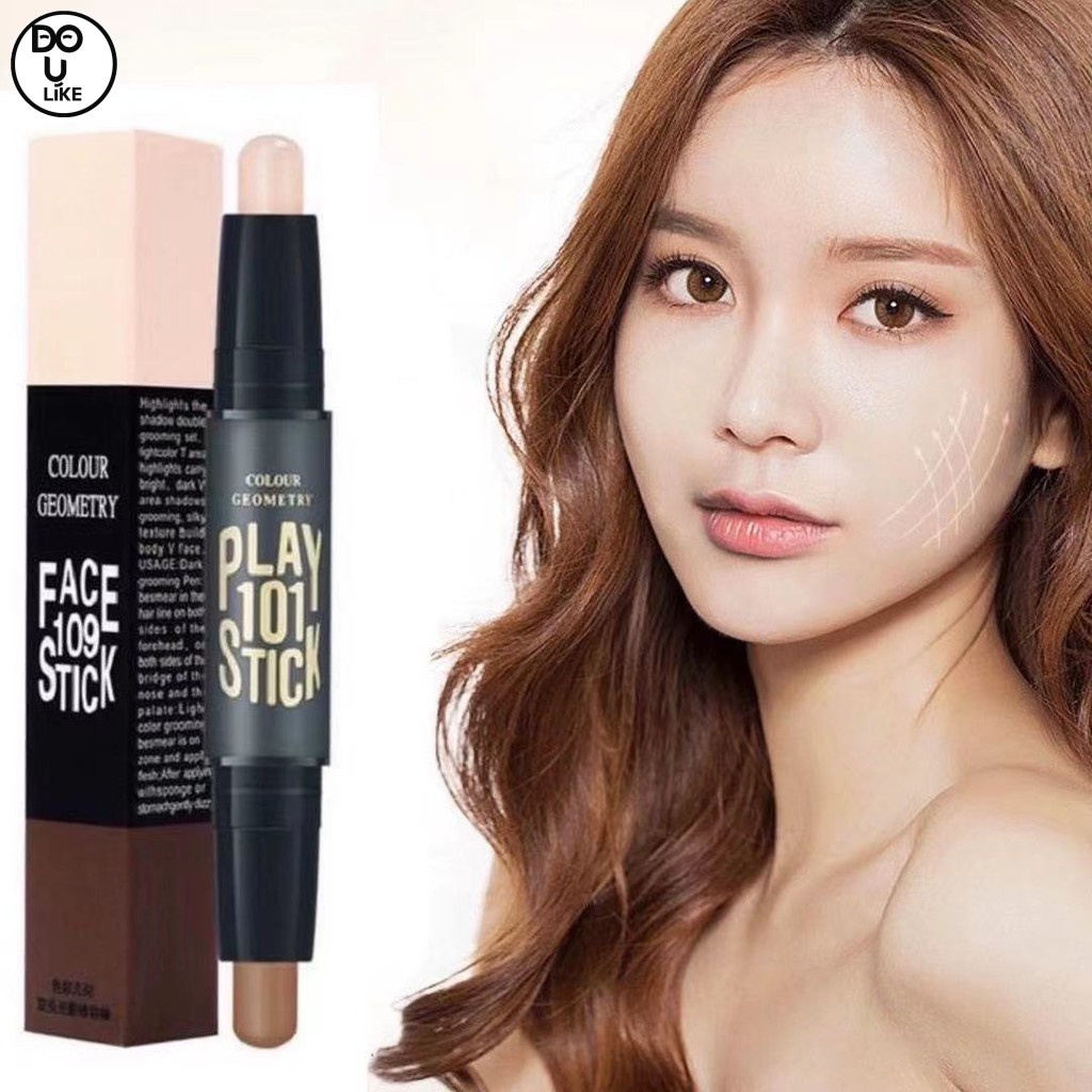 Thỏi Kem Che Khuyết Điểm Hai Đầu Tạo Khối Trang Điểm 3D Dành Cho Bạn Nữ