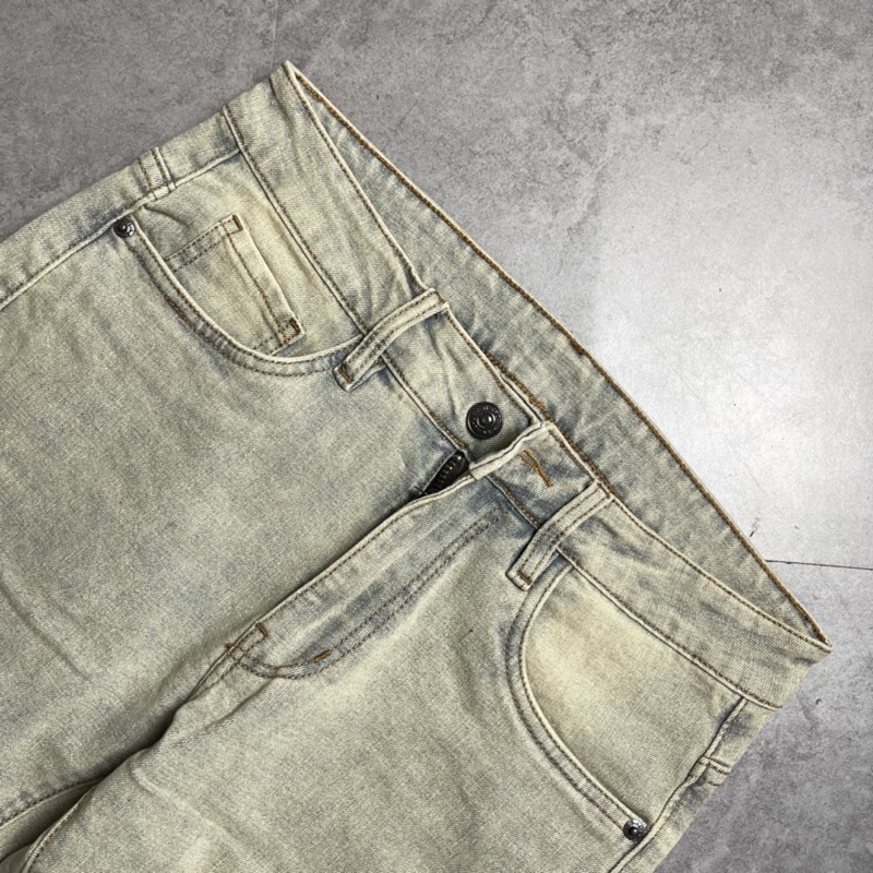 QUẦN JEANS SKINNY XANH BỤI VINTAGE TRƠN TALURETRO
